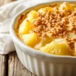 Pineapple casserole dish