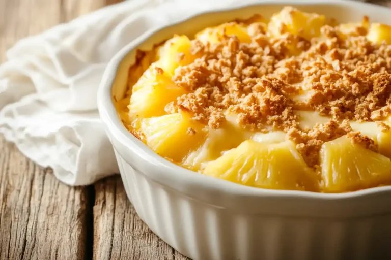 Pineapple casserole dish