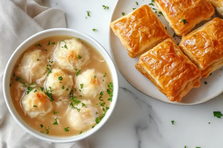 what's the difference between chicken and dumplings and chicken pastry